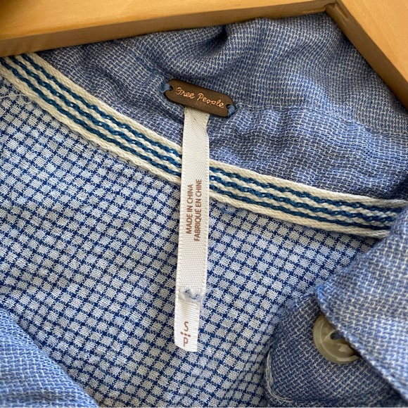 Free People | That’s A Wrap Chambray Button Down Top - Picture 8 of 9